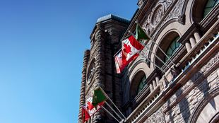 Canada Flag Goverment Building